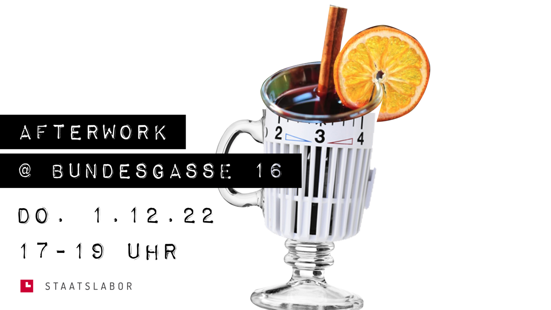 Flyer Afterwork-Event Dezember 2022