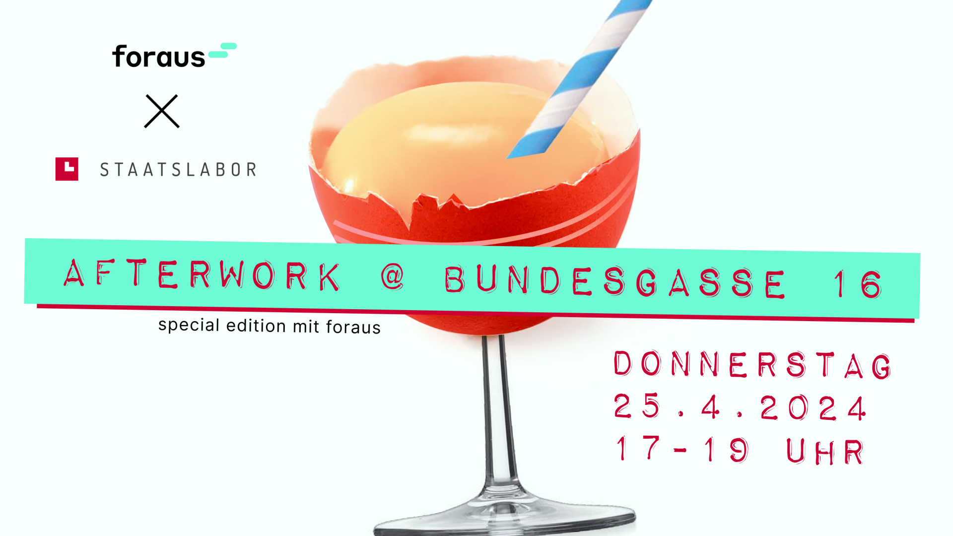 Flyer Afterwork mit foraus