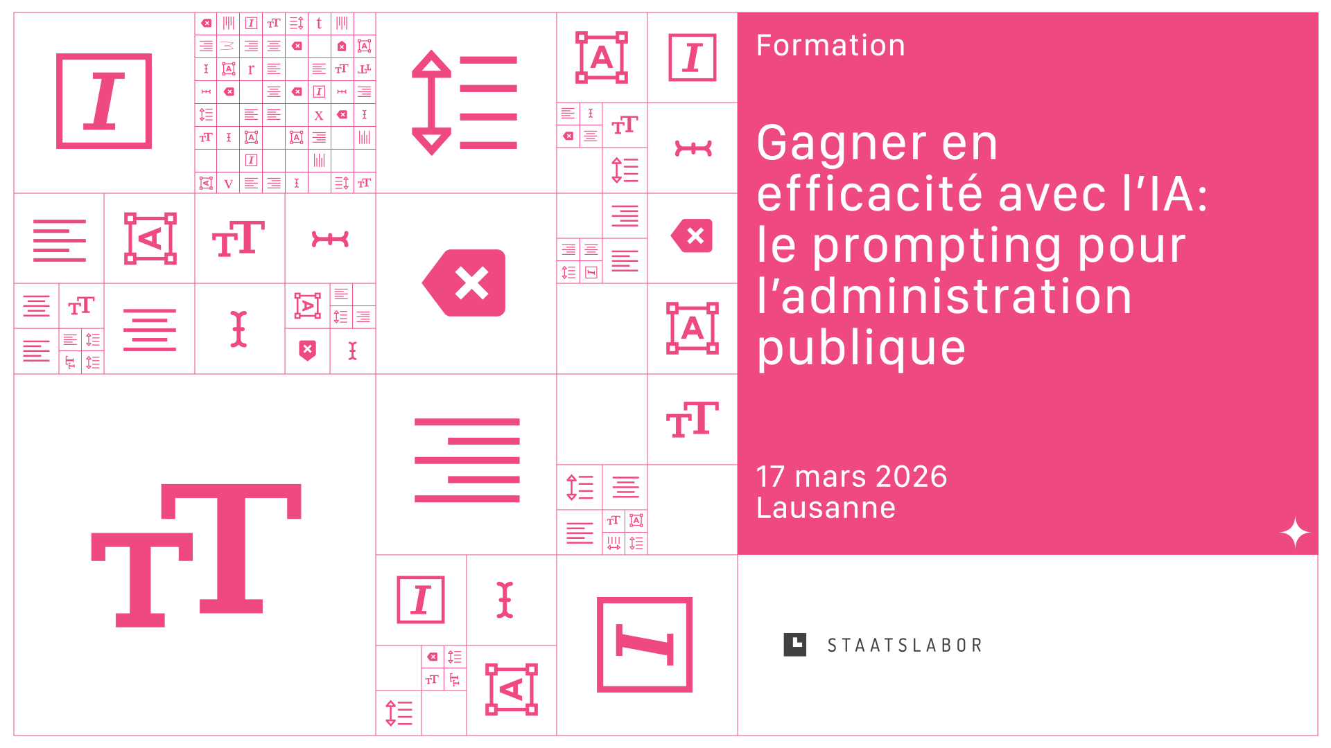 Prompting Weiterbildung Flyer Lausanne